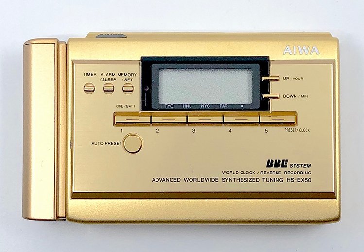 1990 年 AIWA 首款立體聲隨身聽推出十週年紀念機種｜HS-EX50​ 卡式機